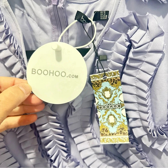 Boohoo purple shift dress SIZE 18 - Picture 7 of 9